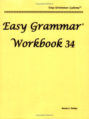Easy Grammar Workbook 34,Used