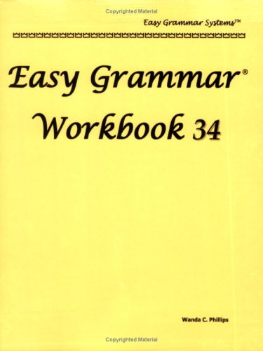 Easy Grammar Workbook 34,Used