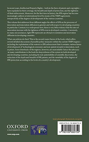 Intellectual Property Rights: Legal and Economic Challenges for Development (Initiative for Policy Dialogue),Used