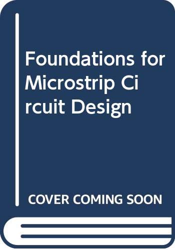Foundations for Microstrip Circuit Design,Used