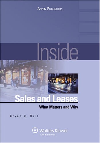 Inside Sales and Leases: What Matters & Why (Inside Series),Used