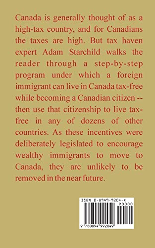 Live Tax Free in Canada,Used