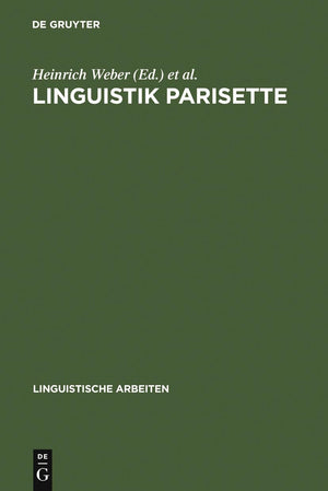 Linguistik Parisette: Akten Des 22. Linguistischen Kolloquiums, Paris 1987 (Linguistische Arbeiten, 203) (German Edition),Used