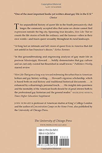 University of Chicago Press Men Like That: A Southern Queer History Book