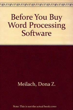Before You Buy Word Processing,Used