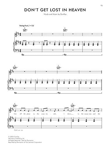 Gorillaz  Demon Days: Piano/Vocal/Chords (Faber Edition)