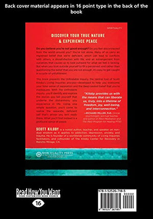 The Unfindable Inquiry: One Simple Tool that Reveals Happiness, Love, and Peace,Used