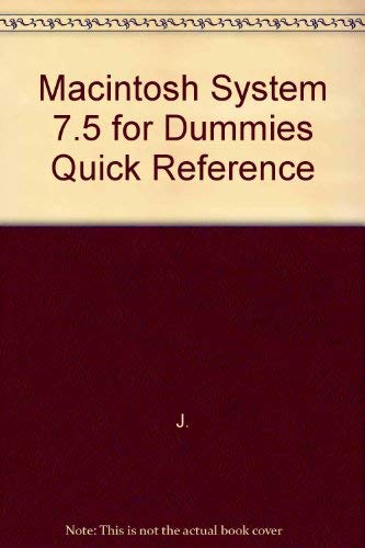 Macintosh System 7.5 For Dummies: Quick Reference