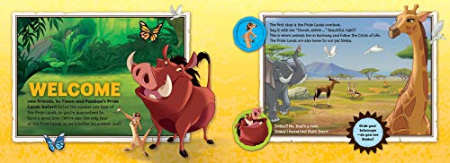 Disney The Lion King Timon and Pumbaa's Pride Lands Safari (Deluxe Book Plus),Used