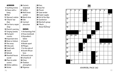 Jumbo Print Easy Crosswords #6 (Large Print Crosswords),New