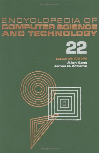 Encyclopedia Of Computer Science And Technology: Volume 22  Supplement 7: Artificial Intelligence To Vector Spate Model In Info,Used