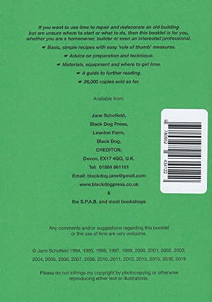 Lime in Building  a Practical Guide,New