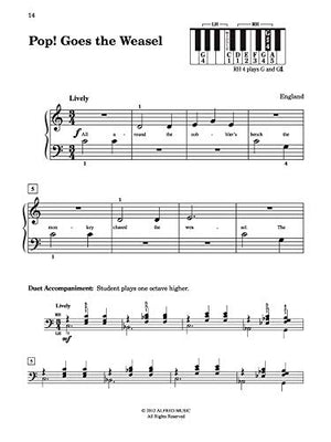 First Book of Favorites: 40 Arrangements for Beginning Pianists,Used
