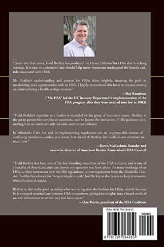 HSA Owners Manual, Third Edition: What Every Accountholder, Employer and Benefits Consultant Needs to Know about Health Savings ,Used