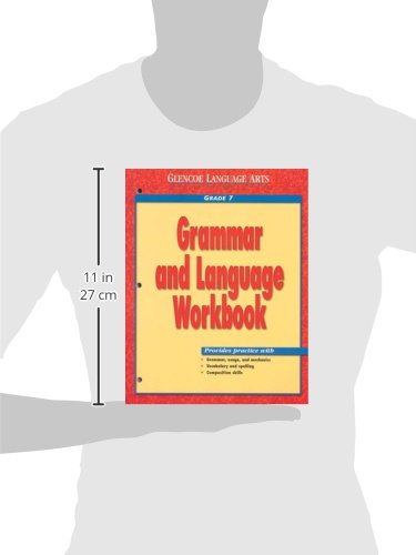 Glencoe Language Arts Grammar And Language Workbook Grade 7,Used