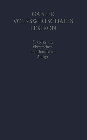 Gabler Volkswirtschafts Lexikon (German Edition),Used