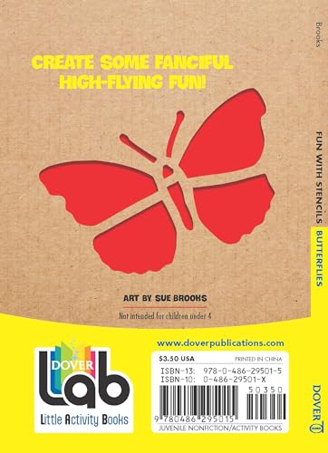 Fun with Stencils: Butterflies (Dover Little Activity Books: Insects),Used