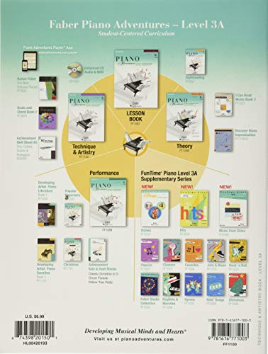 Piano Adventures  Technique & Artistry Book  Level 3A,New