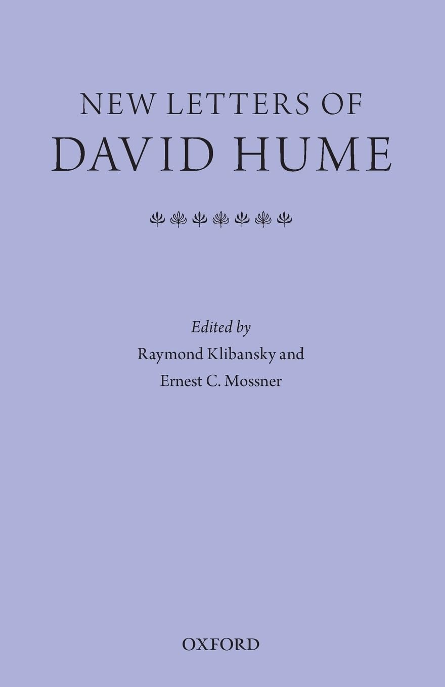 New Letters of David Hume,New