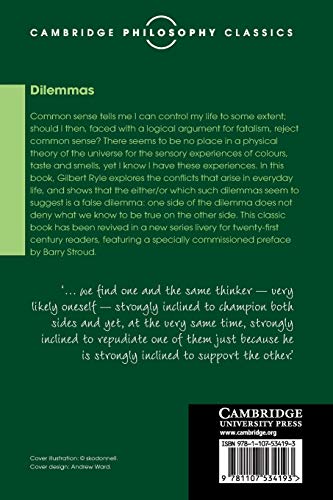 Dilemmas: The Tarner Lectures 1953 (Cambridge Philosophy Classics),Used