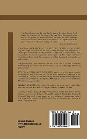A History of China (Cosimo Classics History),Used