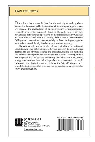 Contigent Instructional Staff 123 (JB HE Single Issue Higher Education),Used