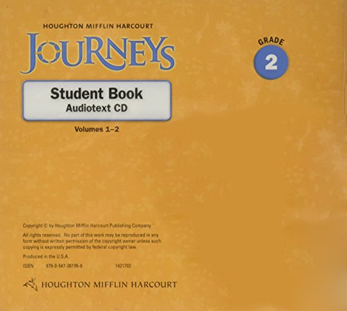 Journeys: Student Book Audiotext CD Grade 2,Used