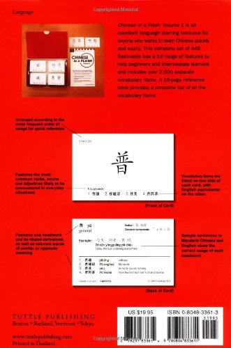 Chinese in a Flash, Vol. 1 (Tuttle Flash Cards) (Chinese Edition),New