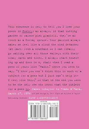 The Letters of James Schuyler to Frank O'Hara,Used