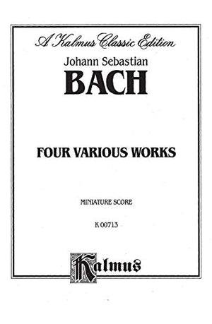 Six Suites for Cello Solo, Three Sonatas for Gamba and Clavier, Three Sonatas for Flute and Clavier (Kalmus Edition),Used