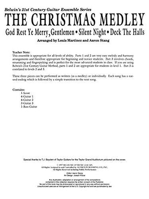 Belwin's 21st Century Guitar Ensemble  Christmas Medley: Score & Parts (Belwin's 21st Century Guitar Course),Used