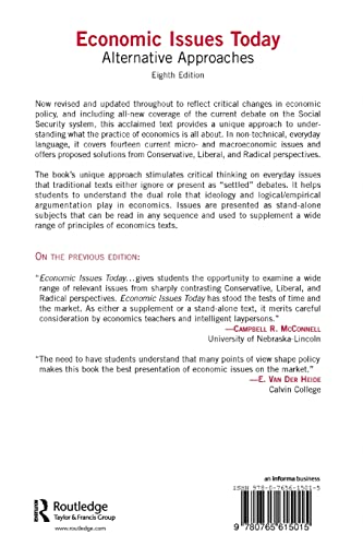 Economic Issues Today: Alternative Approaches,New