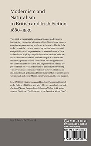 Modernism and Naturalism in British and Irish Fiction, 18801930,Used