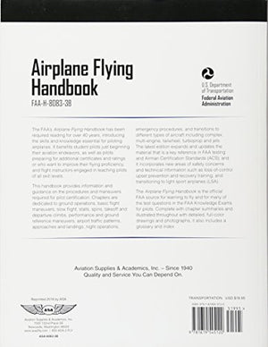 Airplane Flying Handbook: ASA FAAH80833B (FAA Handbooks Series),Used