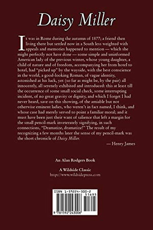 Daisy Miller by Henry James, Fiction, Classics,Used