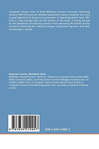 Computer Viruses: How to Build Malicious Process Conscious Operating Systems (MPCOS) (German Edition),Used