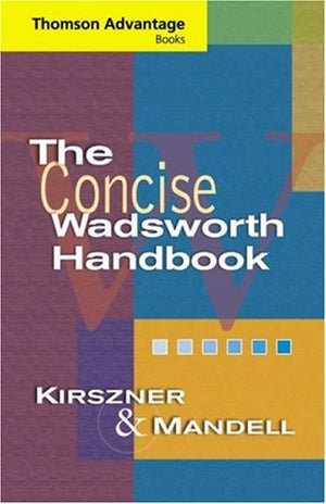 Cengage Advantage Books: The Concise Wadsworth Handbook,Used