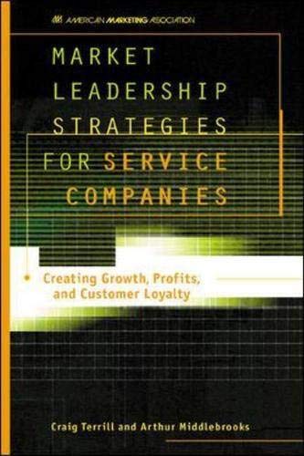Market Leadership Strategies for Service Companies : Creating Growth, Profits, and Customer Loyalty,Used