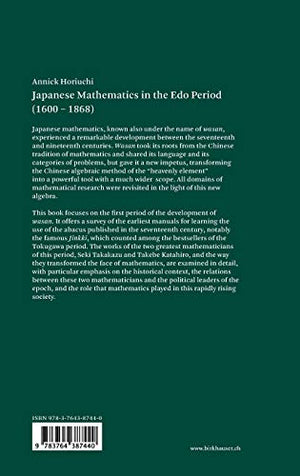 Japanese Mathematics In The Edo Period (16001868): A Study Of The Works Of Seki Takakazu (?1708) And Takebe Katahiro (1664173