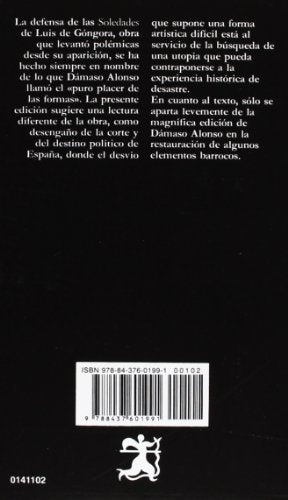 Soledades (Letras Hispanicas / Hispanic Writings) (Spanish Edition),Used