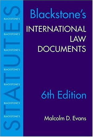 International Law Documents (Blackstone's Statute Book Series),Used