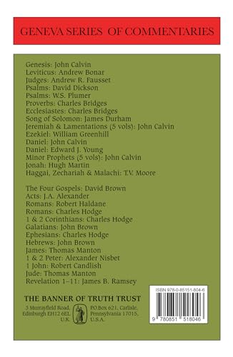 Galatians (Geneva Commentaries),New
