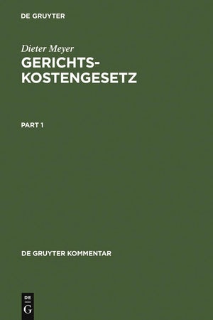 Gerichtskostengesetz: Kommentar (De Gruyter Kommentar) (German Edition),Used