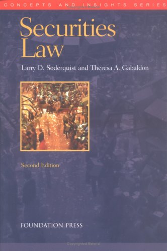 Securities Law (Concepts & Insights),New
