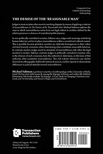 The Demise of the Reasonable Man: A CrossCultural Study of a Legal Concept,Used