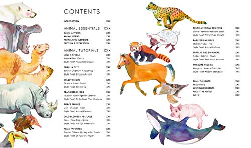 Drawing And Painting Expressive Little Animals: Simple Techniques For Creating Animals With Personality  Includes 66 Stepbyst