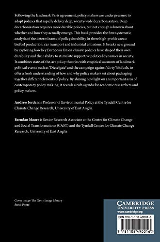 Durable by Design?: Policy Feedback in a Changing Climate,Used