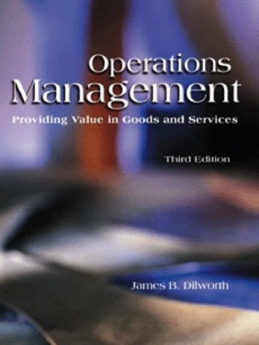 Operations Management: Providing Value in Goods and Services,Used