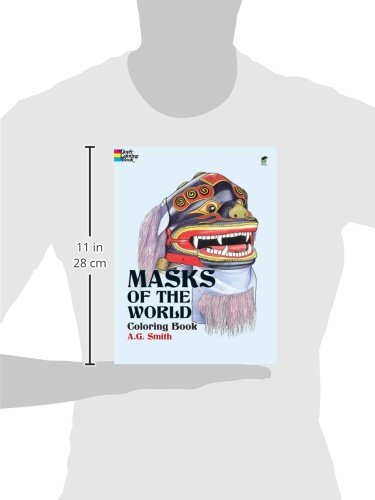 Masks of the World Coloring Book (Dover Design Coloring Books),Used