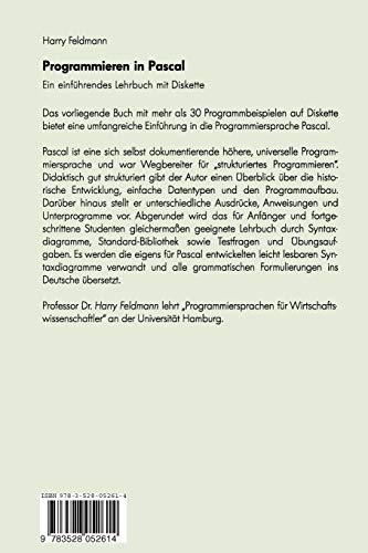 Programmieren in Pascal: Ein einfhrendes Lehrbuch mit Diskette (German Edition),Used